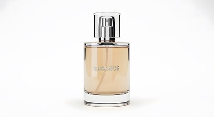 Luxury Perfume Bottle Isolated on White Background Representing Fragrance and Beauty Product

