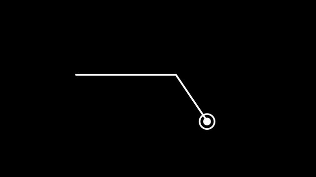 HUD call out elements pack animation on black background. Call Out on black background  a callout for text Hitch style tech HUD element with successful text