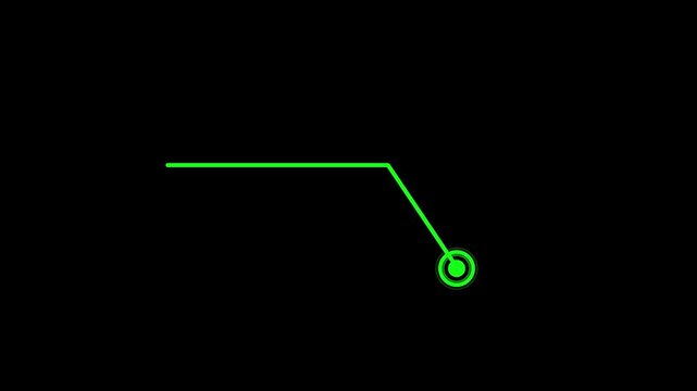 HUD call out elements pack animation on black background. Simple HUD elements frame lines callout animation for text on black background 4k video