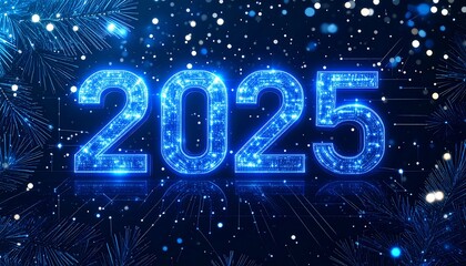 Digital 2025 New Year's greeting