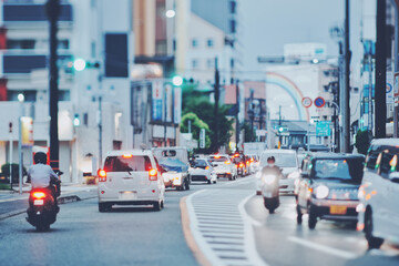 街並みと道路風景