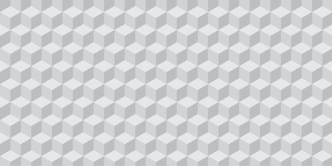 white creative cubes decoration triangle wall and wallpaper textile vector square tile, mosaic endless repeat hexagon block texture background.	