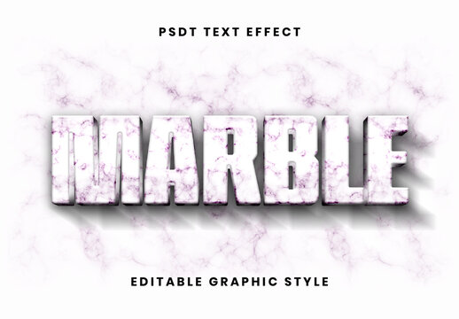 Colorful Luxury White Marble Vein Text Effect Heavy Slab Font
