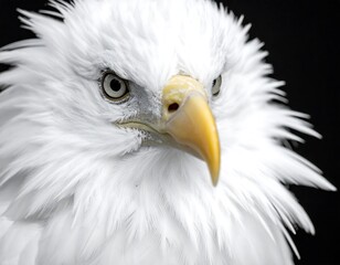 Obraz premium Close-up of a majestic white eagle