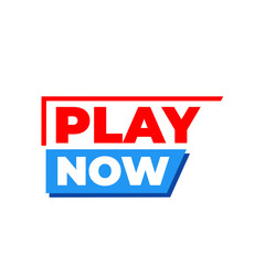 Play now png, instant media button, quick start symbol, fast streaming design, blue colour illustration