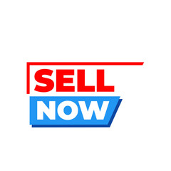 Sell now png, online selling button, quick trade symbol, instant commerce design, blue colour graphic