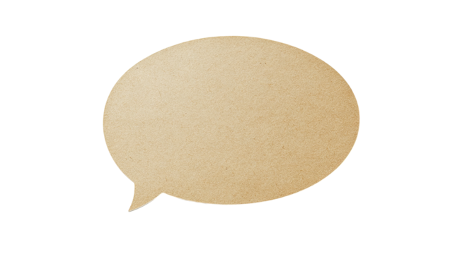 Beige speech bubble graphic (6)