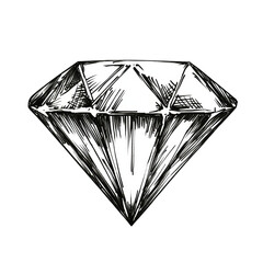Hand-drawn diamond graphic