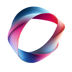 Abstract ring shape with vibrant colors