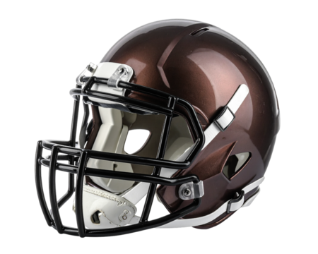 American football helmet isolated on transparent background