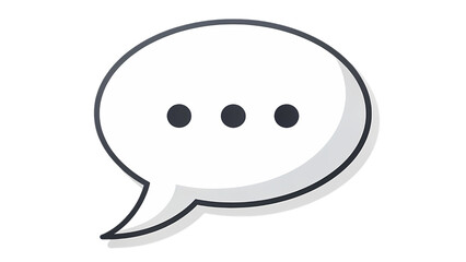 Obraz premium illustration of a speech bubble chat icon