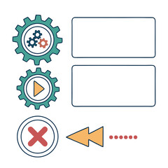 Pastel Baby Icons Pacifier, Rattle, Bottle, and Stroller Set