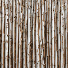 Fototapeta premium A photostock of dry twigs arranged neatly on a clean white surface, representing simplicity and natural elements. High Quality