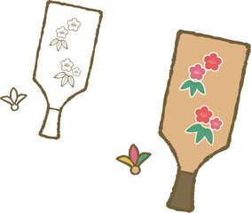 New Year&rsquo;s Battledore and Shuttlecock