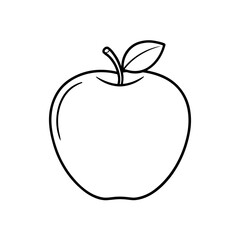 apple icon isolated on white