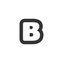 Modern Letter B Logo Design | Stylish Alphabet B Vector Branding
