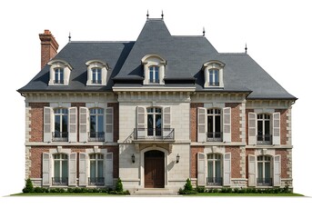 Fototapeta premium Grand French Provincial House Realistic Architectural Photography