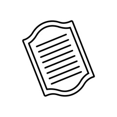 citation icon isolated on white