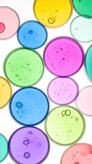 Colorful Petri Dishes in Various Hues.