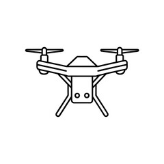 drone icon isolated on white