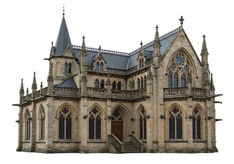 Fototapeta premium Mediterranean Style House Architectural 3D Model Realistic Rendering