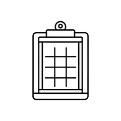 habit tracker icon isolated on white