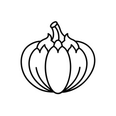 vegetable icon isolated on white