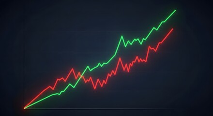 Glowing digital charts showing rising renewable energy use and decreasing pollution sustainability technology concept
