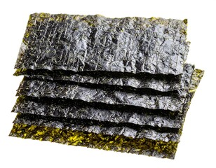 Stack of dried seaweed sheets (1)