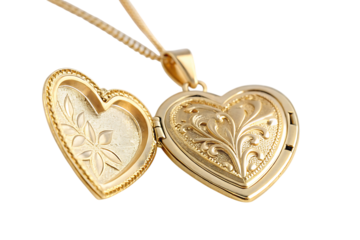 elegant open golden heart locket for jewelry gift