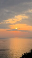 Summer seascape, dawn sunrise, beautiful sky colors, sun, sea, cloud background, beautiful sunrise scenery, Jeongdongjin sea, South Korea
- 여름 자연, 새벽 일출, 아름다운 하늘, 태양, 바다, 구름 배경, 멋진 해돋이 풍경, 정동진 바다, 한국