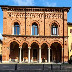 Fototapeta premium Facade of a historic Italian building (1)