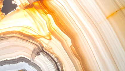 Warm Sunset Orange Onyx Glow