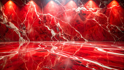 Vibrant Rosso Imperiale Red Marble