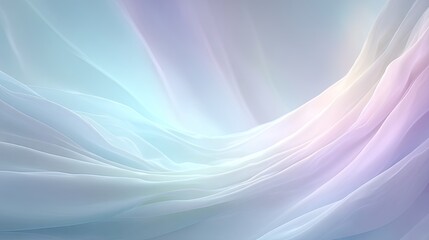 Obraz premium Abstract Gradient Mesh Background with Soft Waves in Pastel Hues of Blue Purple and White Gentle Curves and Smooth Transitions