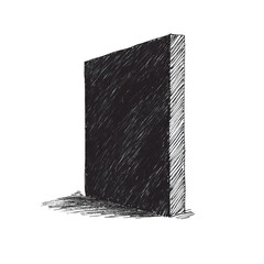 Dark book, sketch style