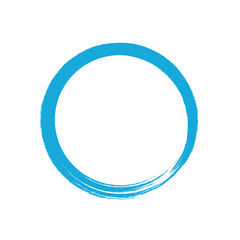 Brush hand drawn round frame