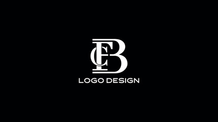 Elegant FCB monogram logo design featuring modern minimalist typography, ideal for business branding, corporate identity, and professional creative projects