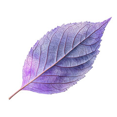 Purple leaf, detailed veins
