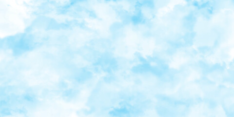 abstract blue sky with clouds, white fluffy clouds on blue sky in summer, clouds white patterns on bright blue sky background, abstract blue watercolor background. Sky pattern with blue color.