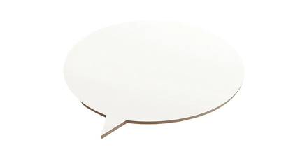 3D empty speech bubble