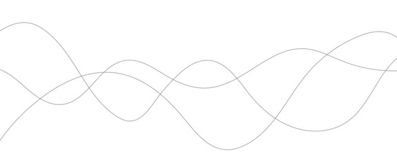 Abstract thin gray and white wavy lines background.