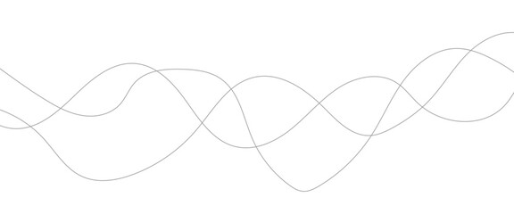 Abstract thin gray and white wavy lines background.