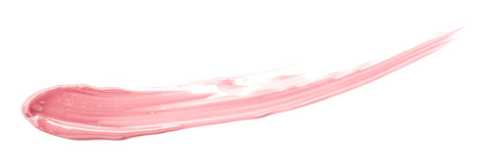 pink watercolor brush isolated on transparent background