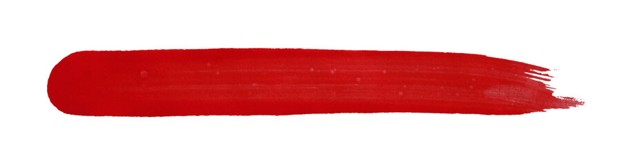 red watercolor background. Artistic hand paint. Isolated on transparent background.