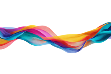 Abstract vibrant flowing colors