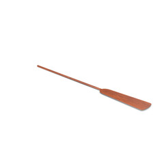 Wooden single paddle equipment tool used for water rowing and rescue