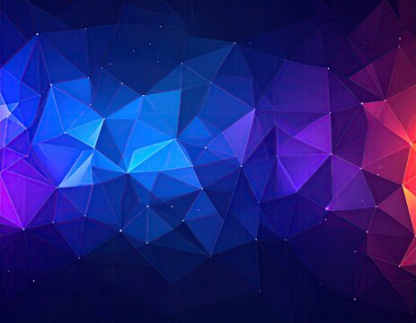 Abstract Colorful Triangular Pattern Background.