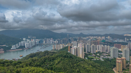 July 13 2025 Residential Towers Overlooking Green Hills and Urban Cityscapes