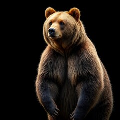 Fototapeta premium brown bear isolated on white